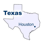 Houston, Texas, a map