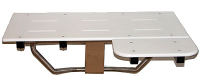 #212 one piece white plastic top folding ADA shower seat