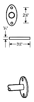 oval exposed flange