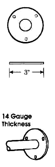 round exposed light flange